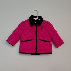 Ralph Lauren Fuchsia Quilted Kids Jacket
